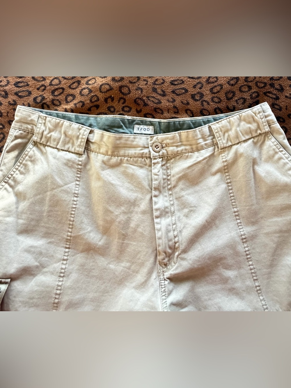 Izod Light Khaki Casual Chino Pants